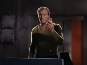 Captain Kirk Requesting a Beam Out